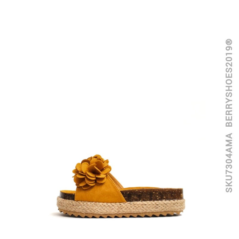 Sandalia alpargata moño - Berry shoes México - Plataforma - 7304AMA