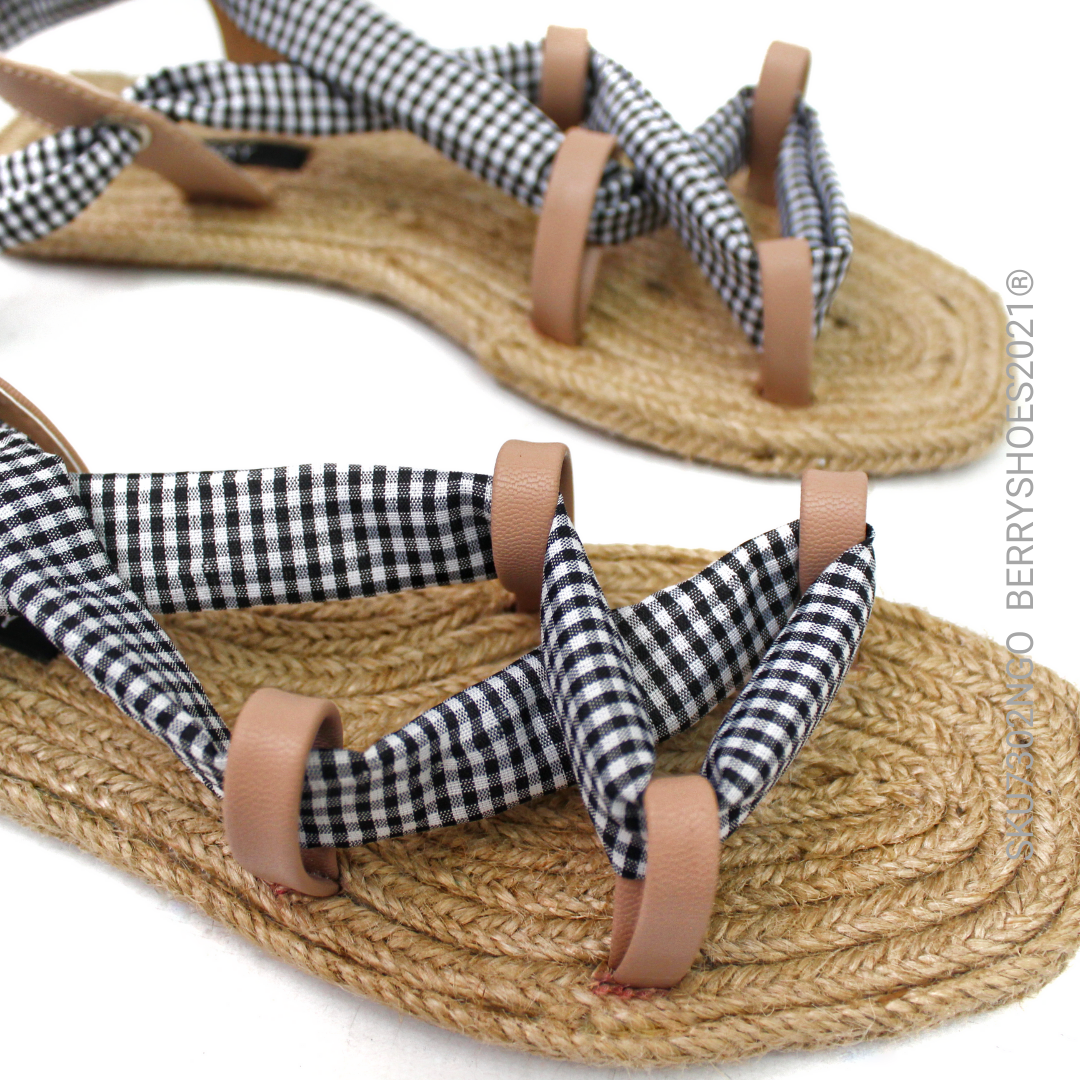 Sandalia piso listones