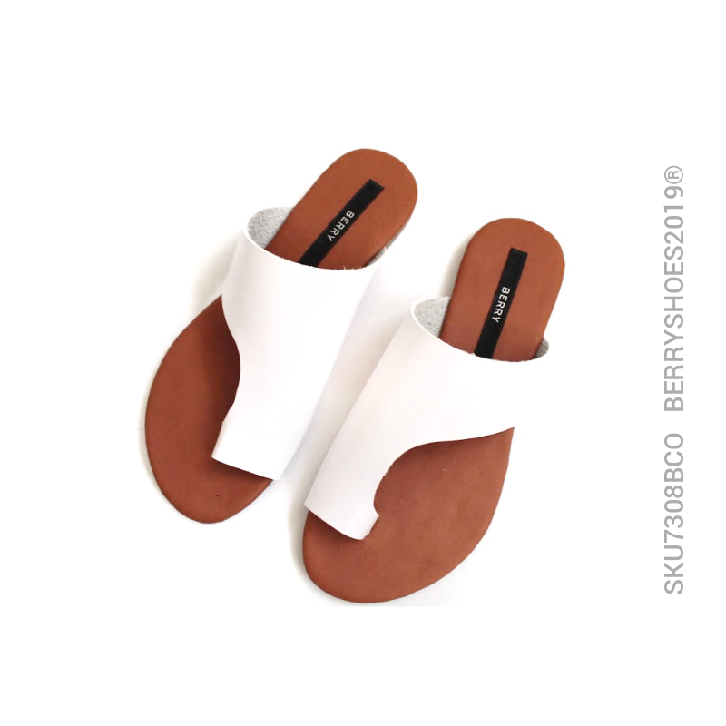 Sandalia descubierta - Berry shoes México - Sandalias - 7308BCO