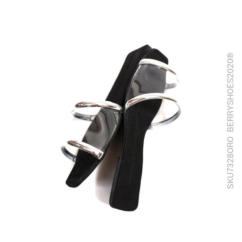 Sandalia filos metalico