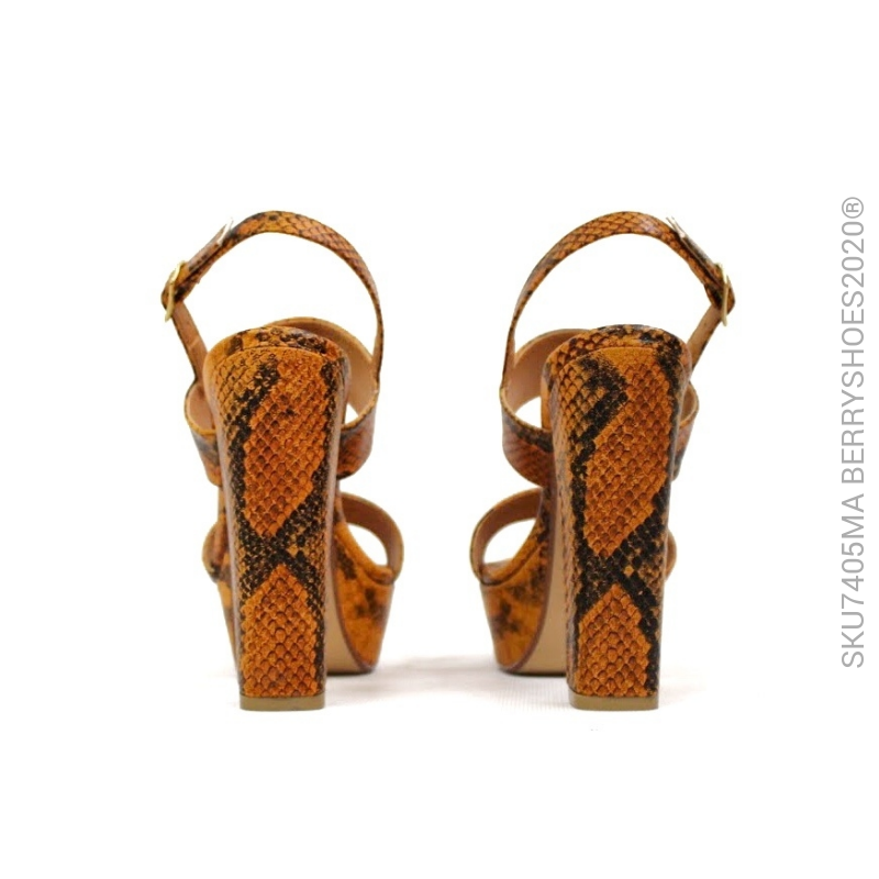 Sandalia alta estampado - Berry shoes México - Sandalia Alta - 7405AMA