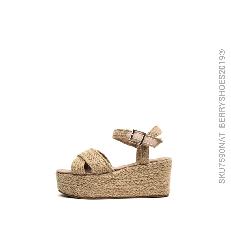 Plataforma yute natural - Berry shoes México - Plataforma - 7590NAT