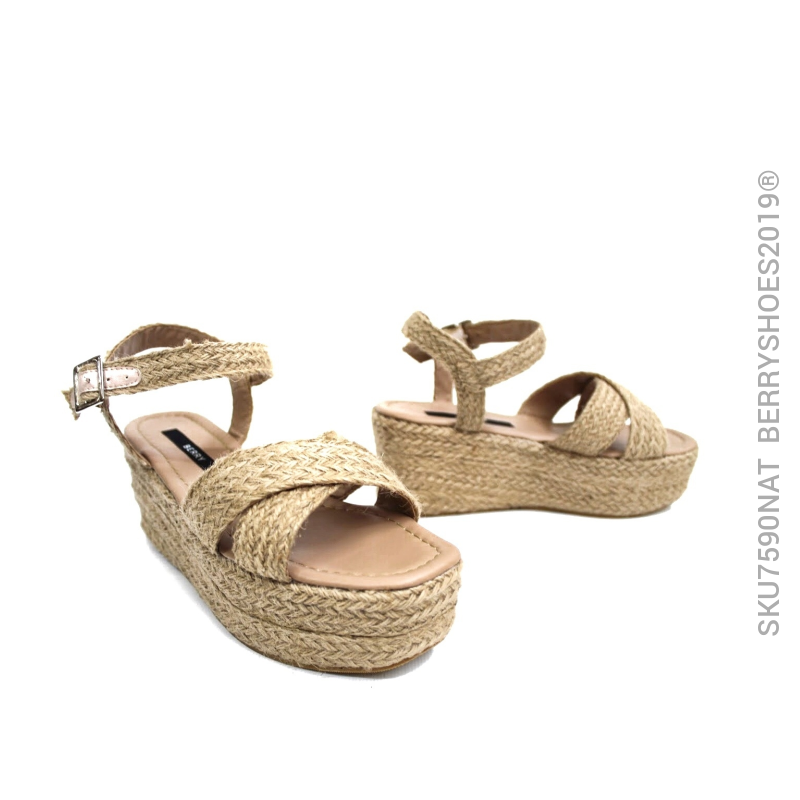 Plataforma yute natural - Berry shoes México - Plataforma - 7590NAT