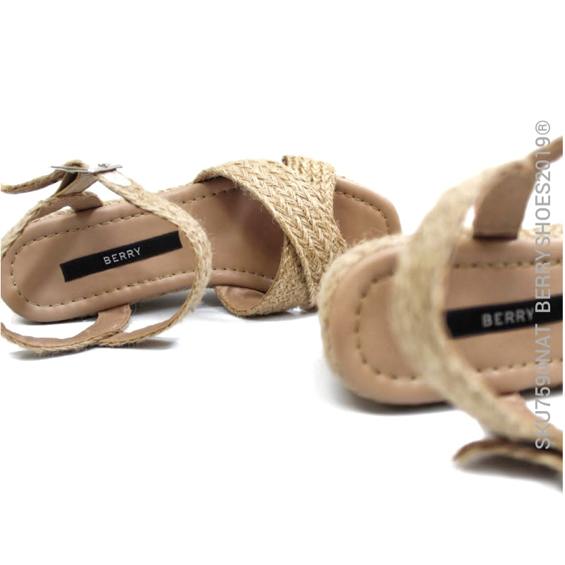 Plataforma yute natural - Berry shoes México - Plataforma - 7590NAT