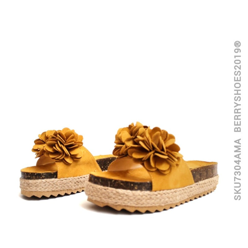 Sandalia alpargata moño - Berry shoes México - Plataforma - 7304AMA
