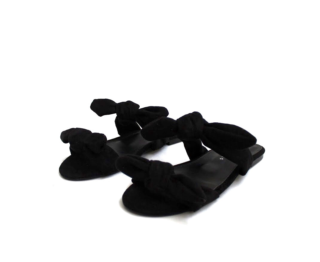 Sandalia doble moño - Berry shoes México - Sandalias - 7363NGO
