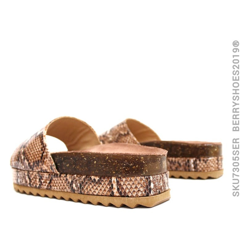 Sandalia alpargata animal - Berry shoes México - Plataforma - 7305SER